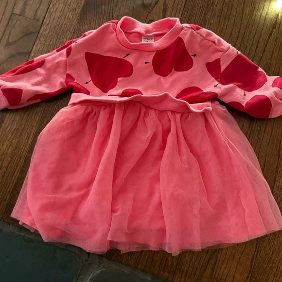 Baby Heart Long-Sleeve Dress 12 Months - Picture 2 of 5
